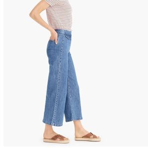 J. Crew cropped denim flared legs Point Sur
